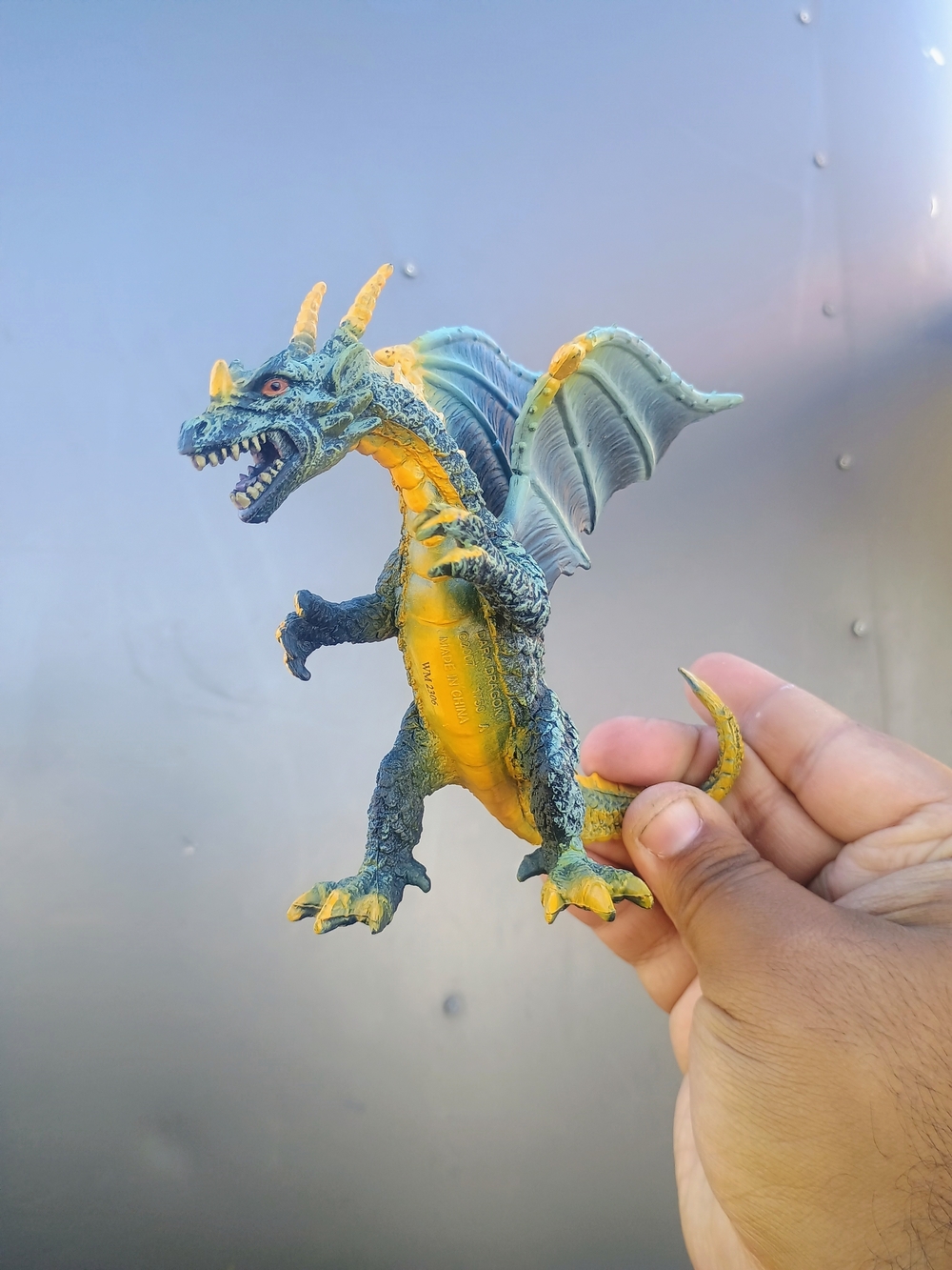 Dark Dragon 5” Figure Figurine 2007 Toy Major Trading Fantasy orange eye figure